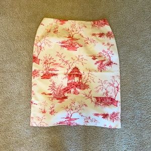 Talbots Pink and White Skirt